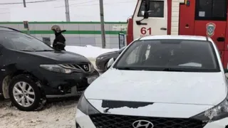 В Калужской области столкнулись две иномарки, пострадали два пассажира