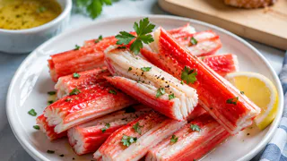 Залила крабовые палочки кипятком — вкус стал совсем другим: теперь готовлю их только так и каждый раз удивляю гостей