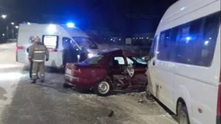 Два человека пострадали в ночном ДТП у автозавода под Калугой