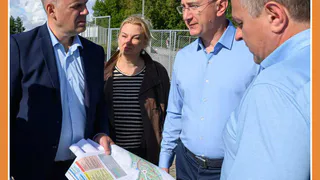 В Калуге продолжается реконструкция сквера Волкова