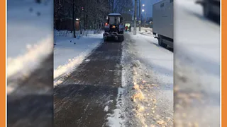 УБОРКА УЛИЦ ПОСЛЕ СНЕГОПАДА