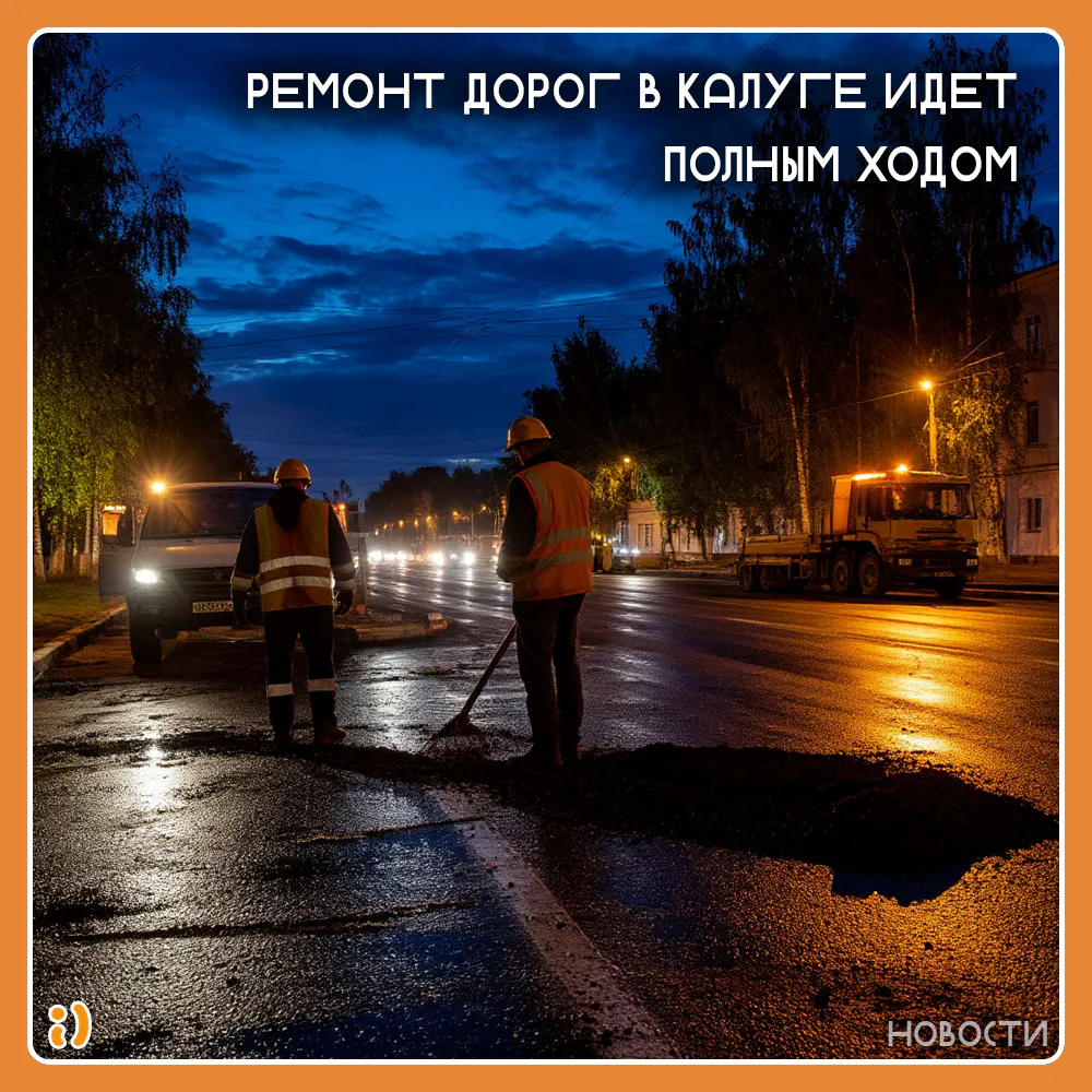 РЕМОНТ ДОРОГ В КАЛУГЕ ИДЕТ ПОЛНЫМ ХОДОМ