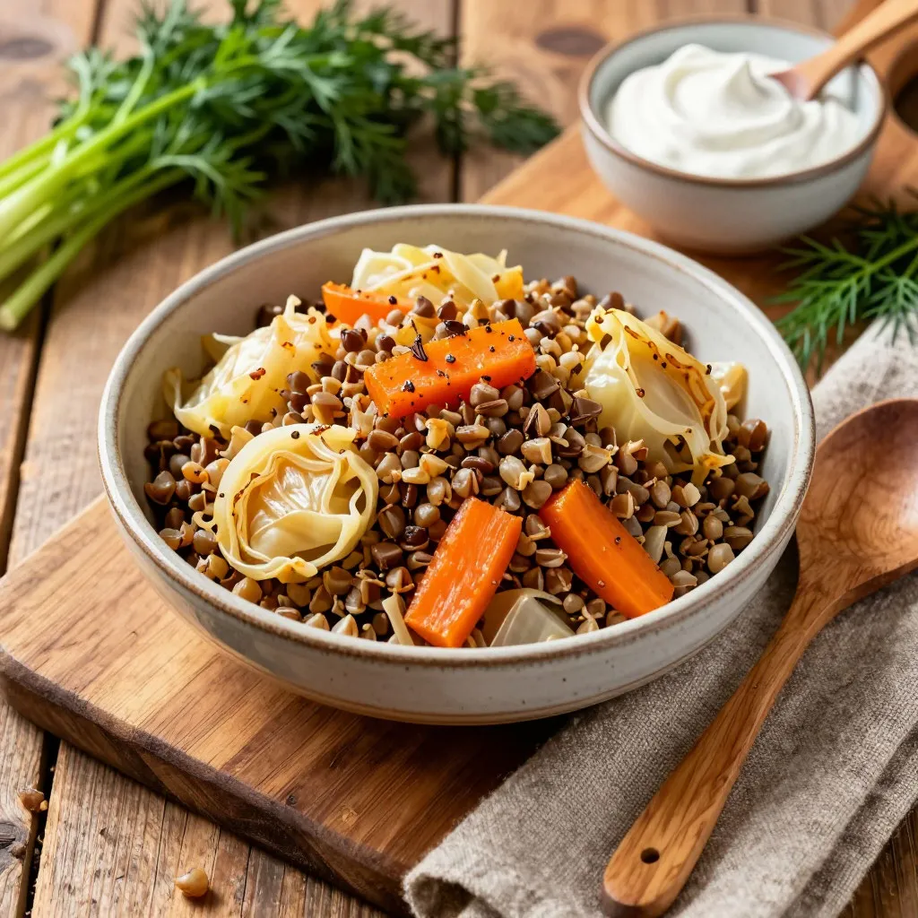 Беру капусту и стакан гречки, делаю ленивый ужин без мяса: вкусно и сытно, а еще экономно - делюсь рецептом
