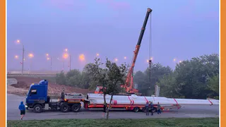 На въезде в Калугу начинается монтаж 40-метрового флагштока