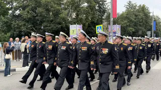 В Калужской области отметили 330-летие ВМФ торжественным маршем